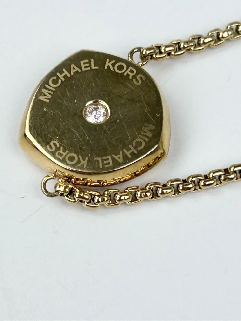 Michael Kors Gold-Tone Pavé Slider Bracelet